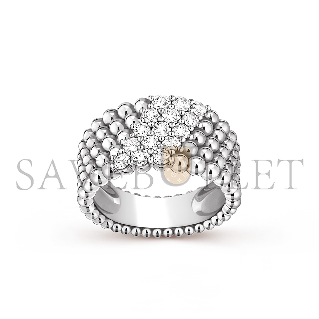 VAN CLEEF ARPELS PERLÉE DIAMONDS RING, 5 ROWS VCARP7UV00